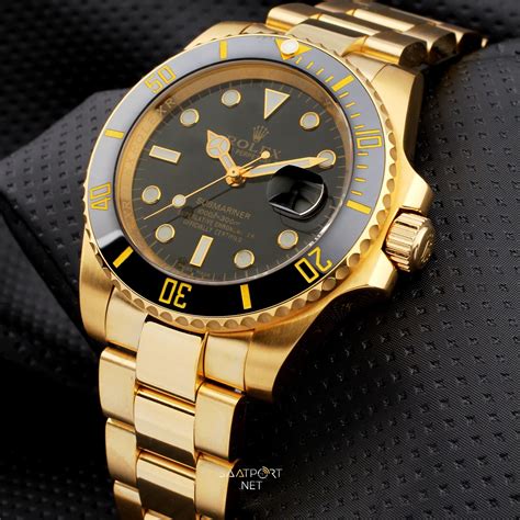 rolex submariner gold silver black|Rolex Submariner official website.